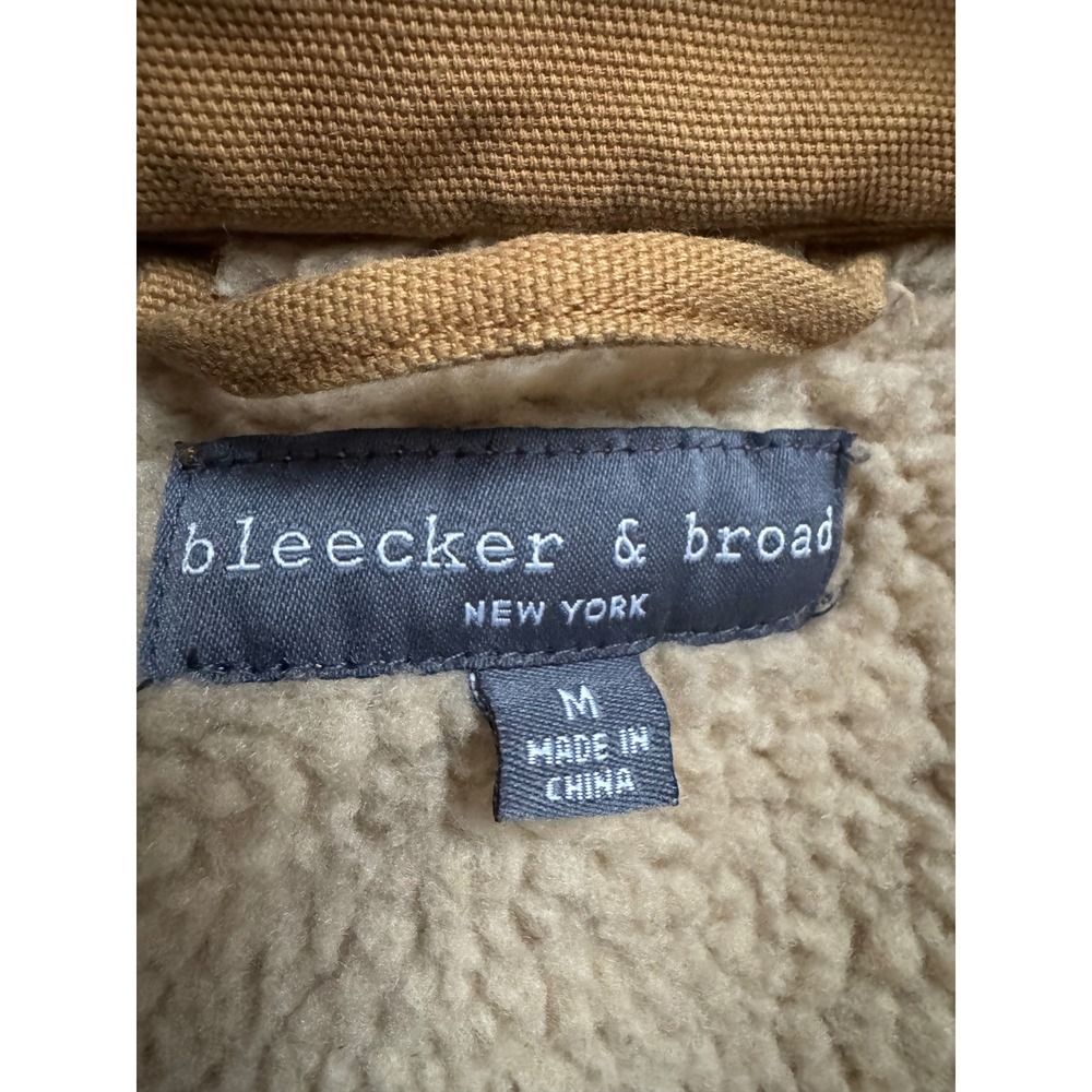 Bleecker & Broad Sherpa Lined Military‎ Jacket Utility Coat Sz M - Picture 6 of 11
